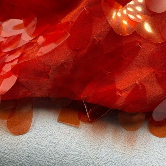 🆕 MISHA COLLECTION 🧿 NWOT Red Sapphire Sequins Mini Dress, Sz XXS - Sz US 0 - Picture 15 of 15